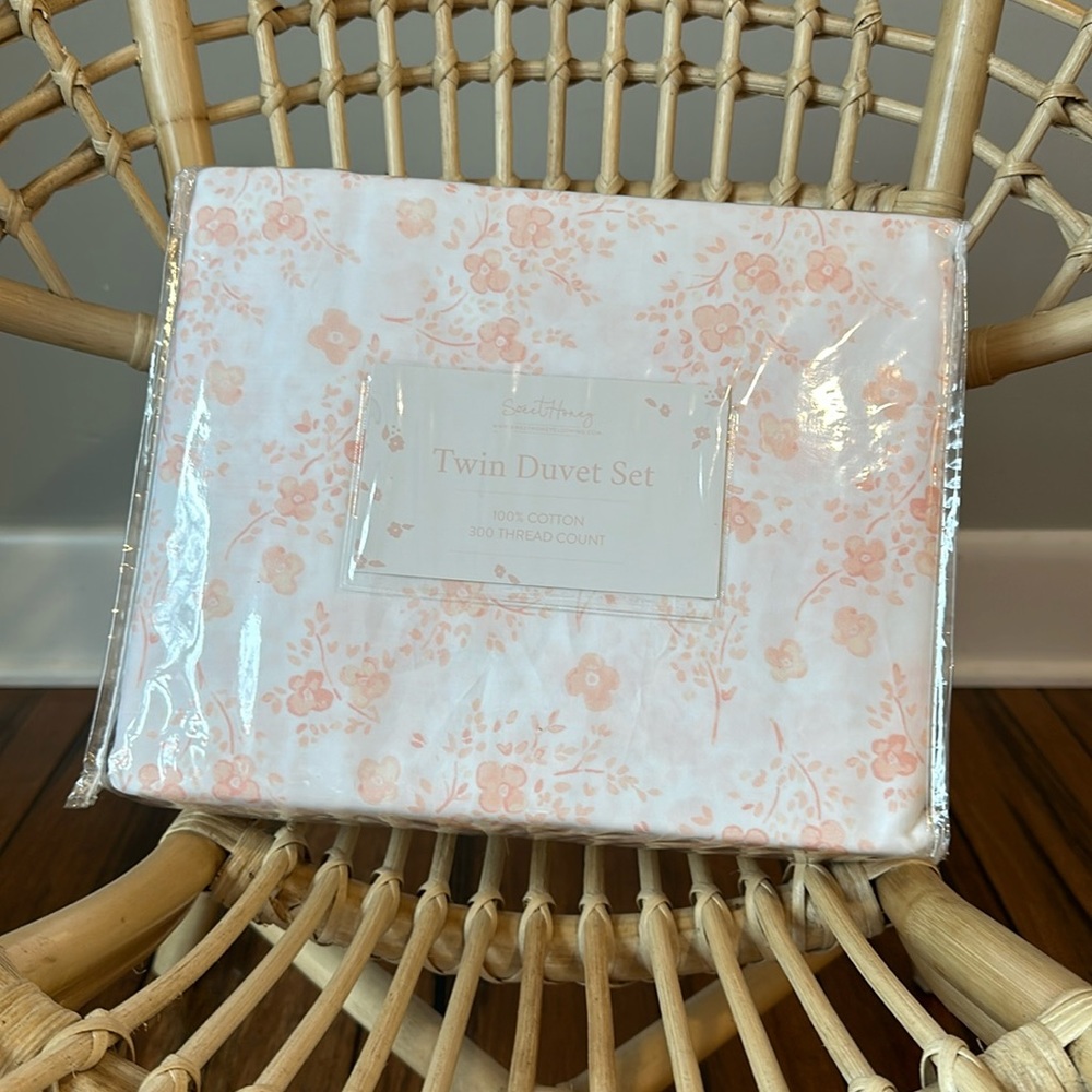 RARE- Sweet Honey bedding- Twin Duvet Set